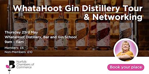 WhataHoot Gin Distillery Tour & Networking primary image