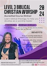 Level 3 Christian Worship Course (Accredited)