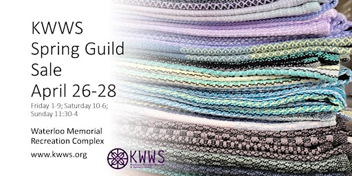 Imagem principal do evento Kitchener Waterloo Weavers and Spinners Spring Guild Sale