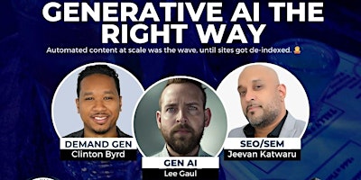 Immagine principale di Generative AI The Right Way - Marketing Industry Networking Event 