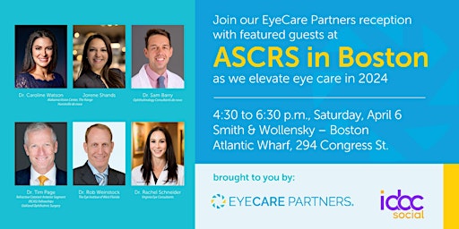 Imagem principal de EyeCare Partners hosts ASCRS Happy Hour