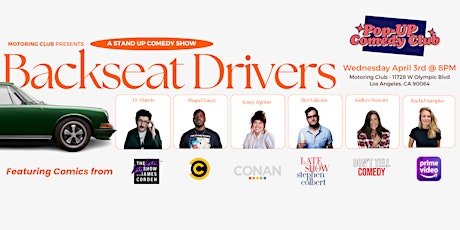 Backseat Drivers - A Stand Up Comedy Show