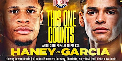 Haney vs Garcia at Hickory Tavern Harris Blvd primary image