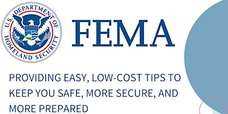 Join FEMA at the library. Take action now to reduce further risk!