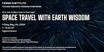Primaire afbeelding van Space Travel with Earth Wisdom (Hybrid Event)