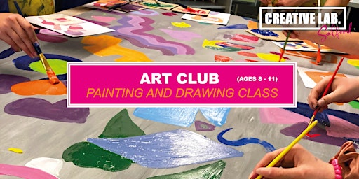 Art Club: (Ages 8 to 11)  Painting and drawing class  primärbild