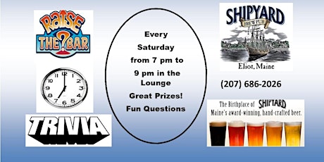 Saturday Night Trivia at Shipyard Brewpub in Eliot Maine