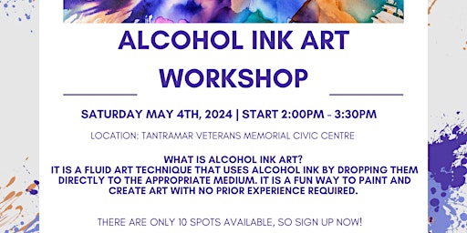 Immagine principale di Alcohol Ink Art Workshop 
