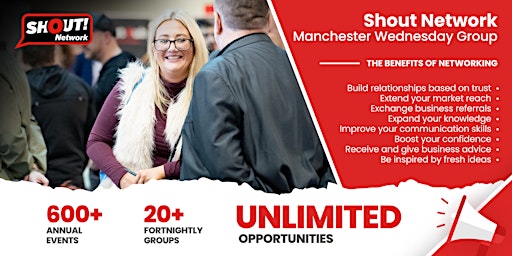 Imagen principal de Shout Network Manchester Wednesday Lunch Group