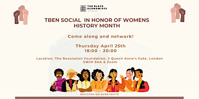 Hauptbild für TBEN Social in honour of Women's History Month