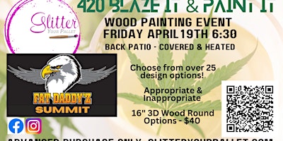 Immagine principale di 420 Blaze It & Paint It - Wood Painting Event - Puff & Paint 