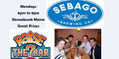 Raise the Bar Trivia Monday Nights at Sebago Brewing in Kennebunk Maine primary image