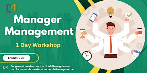 Image principale de Manager Management 1 Day Training in Ann Arbor, MI