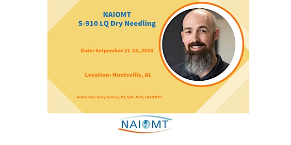 NAIOMT S-910 Dry Needling Lower Quadrant [Huntsville, AL]2024