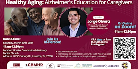 Healthy Aging: Alzheimer's Education for Caregivers