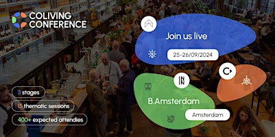 Primaire afbeelding van Coliving Conference 2024 (1,5 day - Live Event - 25 & 26/09/2024)