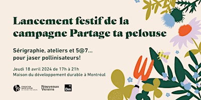 Hauptbild für Soirée festive – Partage ta pelouse avec la biodiversité locale!