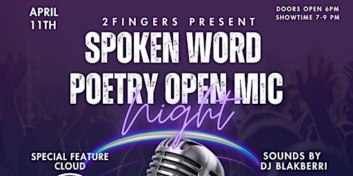 Spoken Word Poetry Open Mic Night primary image