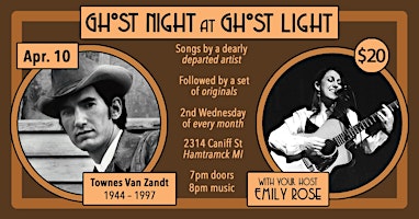 Immagine principale di Ghost Night at Ghost Light: Townes Van Zandt 