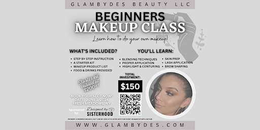 GLAMBYDES Beginners Makeup Class primary image