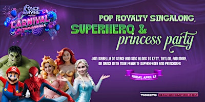 Imagen principal de Pop Royalty Singalong, Superhero & Princess Party 18+