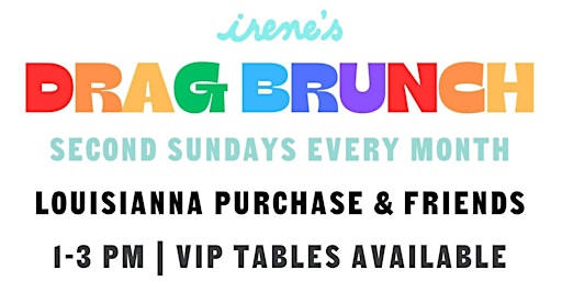 Primaire afbeelding van DRAG BRUNCH - MAY! Louisianna Purchase & Friends