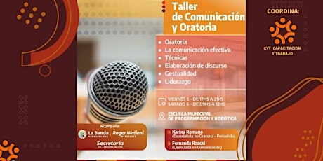 TALLER DE COMUNICACION Y ORATORIA