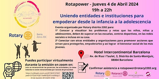 Imagen principal de Rotapower - Networking educación y salud mental entidades juveniles