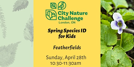 Imagem principal do evento Spring Species ID for Kids