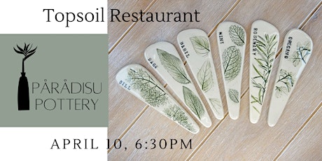 Pottery Class - Let's Make Ceramic Plant Markers With Paradisu Pottery!