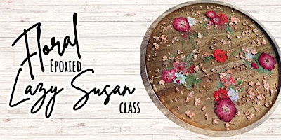 Imagen principal de Floral Epoxied Lazy Susan