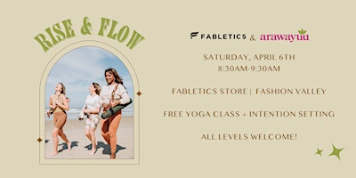 Imagem principal do evento Free Yoga flow and Intention setting with Fabletics San Diego!