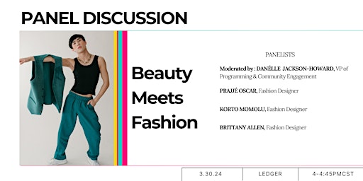 Primaire afbeelding van PANEL DISCUSSION | BEAUTY MEETS FASHION