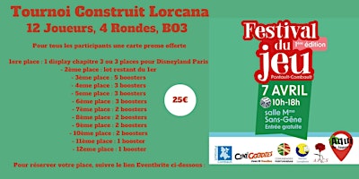 Tournoi construit Lorcana du Festival « Aqui de Jouer » du 07 Avril primary image