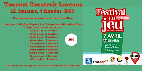 Tournoi construit Lorcana du Festival « Aqui de Jouer » du 07 Avril