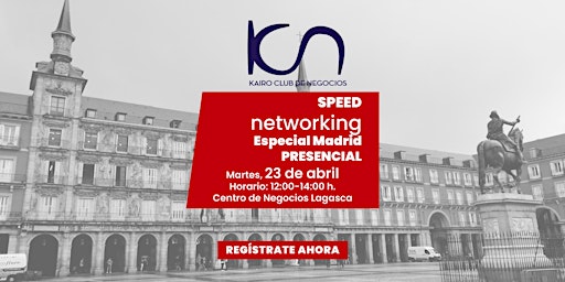 Primaire afbeelding van Speed Networking Presencial Madrid -  23 de abril