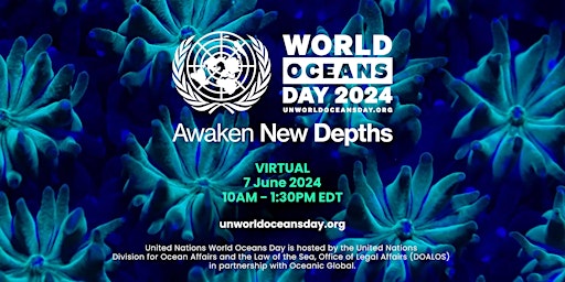 Imagem principal do evento [Virtual] 2024 United Nations World Oceans Day Celebration