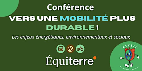 Conférence - Vers une mobilité durable
