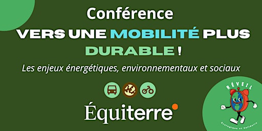 Imagen principal de Conférence - Vers une mobilité durable
