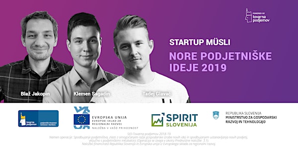 Start:up Müsli: Nore podjetniške ideje 2019