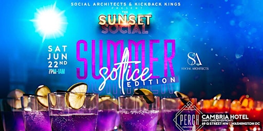 Primaire afbeelding van THE SUNSET SOCIAL - SUMMER SOLSTICE EDITION