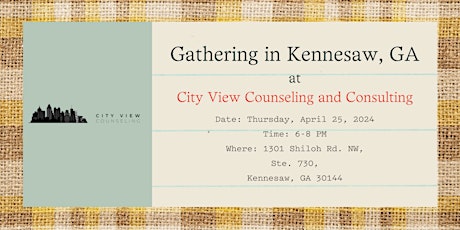 Gathering in Kennesaw, GA at City View  Counseling and Consulting