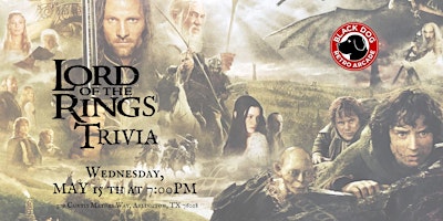 Lord of the Rings Trivia at Black Dog Arcade primary image