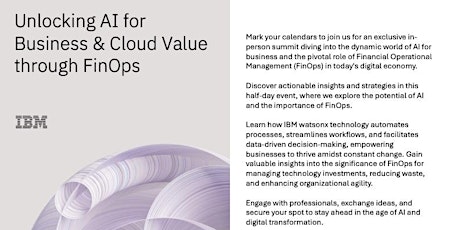 Unlocking AI for Business & Cloud Value through FinOps