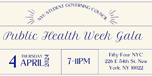 Public Health Week Gala primary image