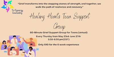 Healing Hearts Teen Grief Support Group primary image