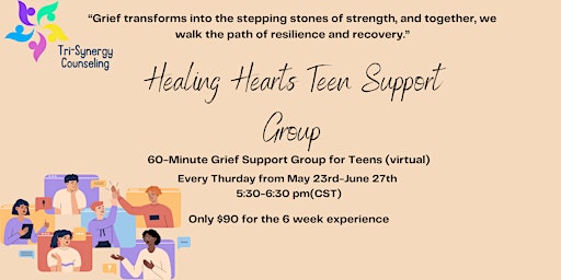 Primaire afbeelding van Healing Hearts Teen Grief Support Group