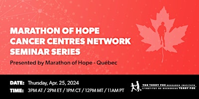 Primaire afbeelding van MOHCCN Seminar Series: Marathon of Hope - Québec