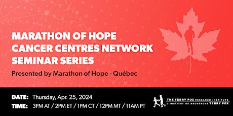 MOHCCN Seminar Series: Marathon of Hope - Québec