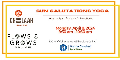 Primaire afbeelding van Sun Salutations Yoga to Eclipse Hunger in Westlake